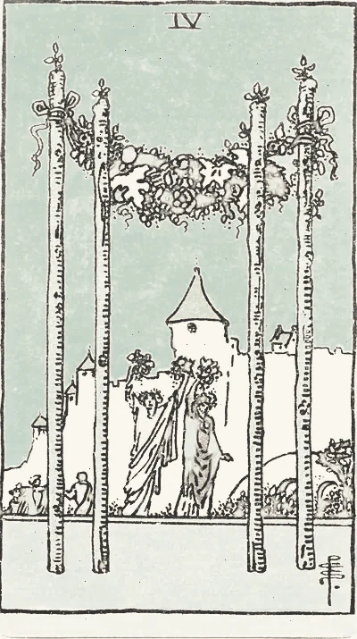 Four of Wands tarot card