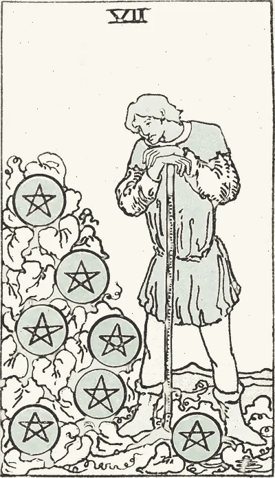 Seven of Pentacles tarot card
