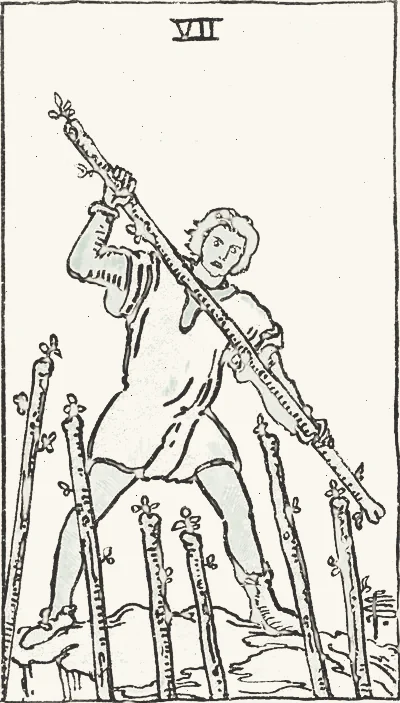 Seven of Wands tarot card
