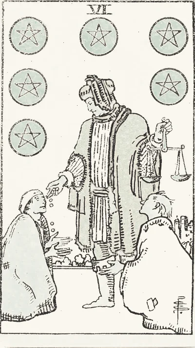 塔罗牌：星币六