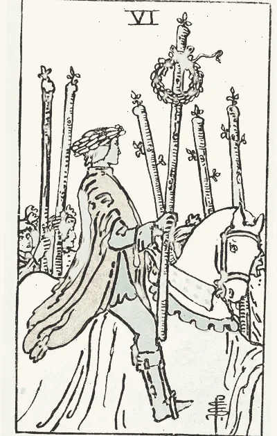 Six of Wands tarot card