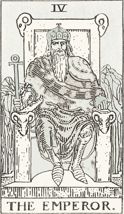 The Emperor tarot card