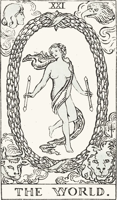 The World tarot card