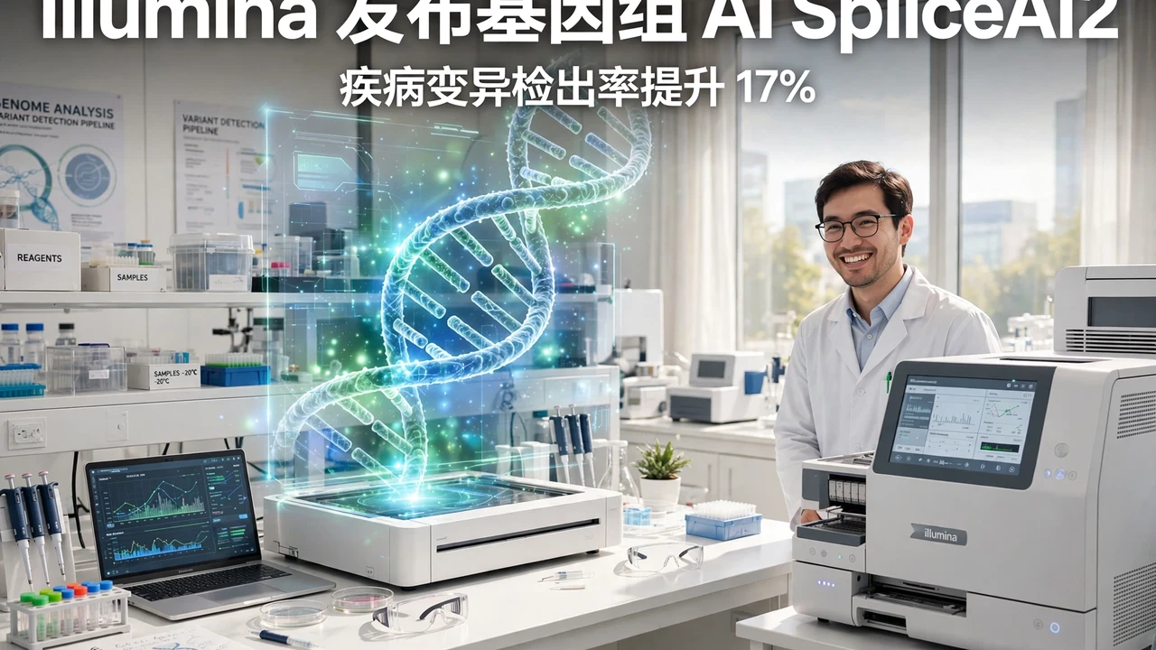 Illumina 发布基因组 AI 模型 SpliceAI2：疾病变异检出率提升 17%