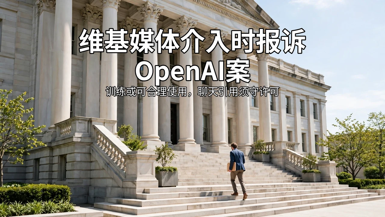 阳光明亮的美国联邦法院外景,石柱与台阶,一名男子手持文件夹走上台阶