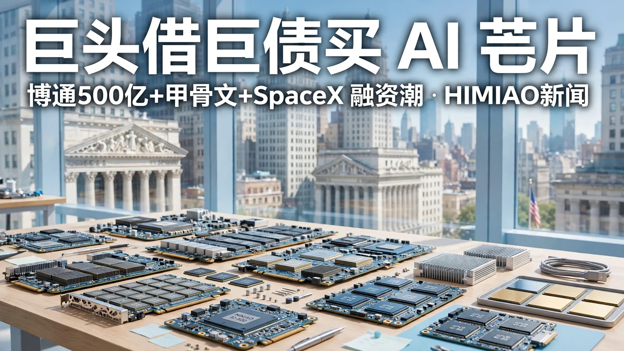 博通为 OpenAI 自研芯片安排超 500 亿美元融资，甲骨文、SpaceX 也在洽谈芯片融资