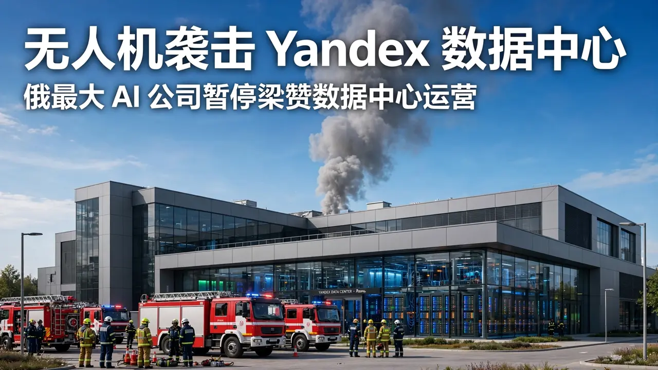 数据中心建筑冒出浓烟，消防车在现场处置