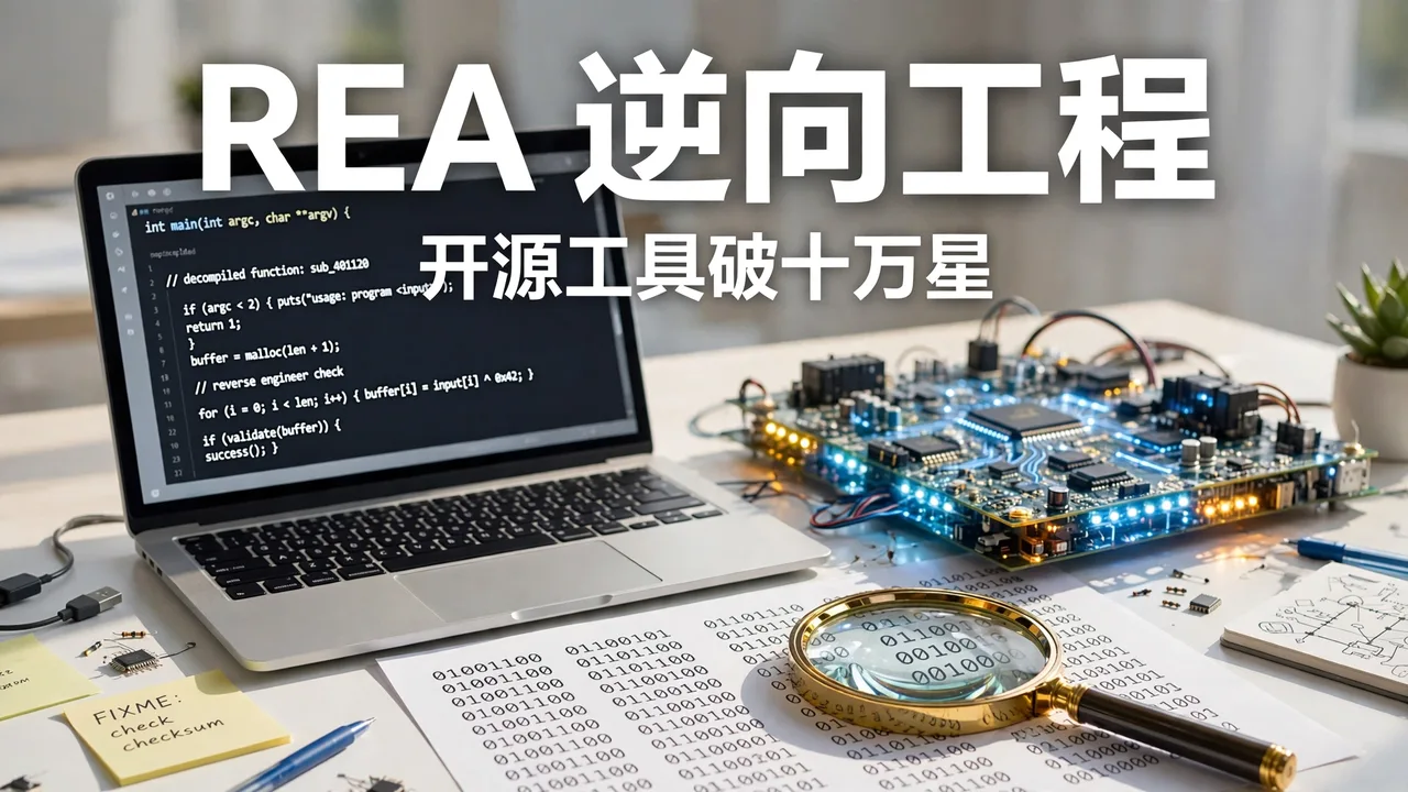 反编译代码屏幕与 REA 标题