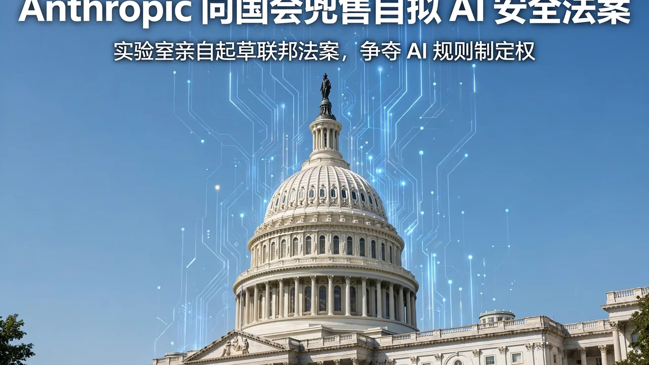 Anthropic AI 安全法案草案要闻封面：美国国会大厦