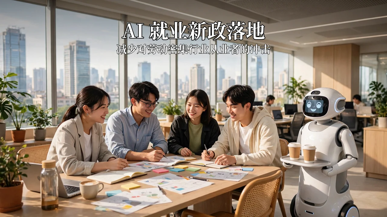 国办 AI 就业意见封面示意