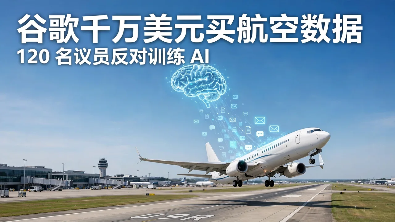 谷歌拟 1000 万美元收购 Spirit 航空数据训练 AI，120 余名议员反对