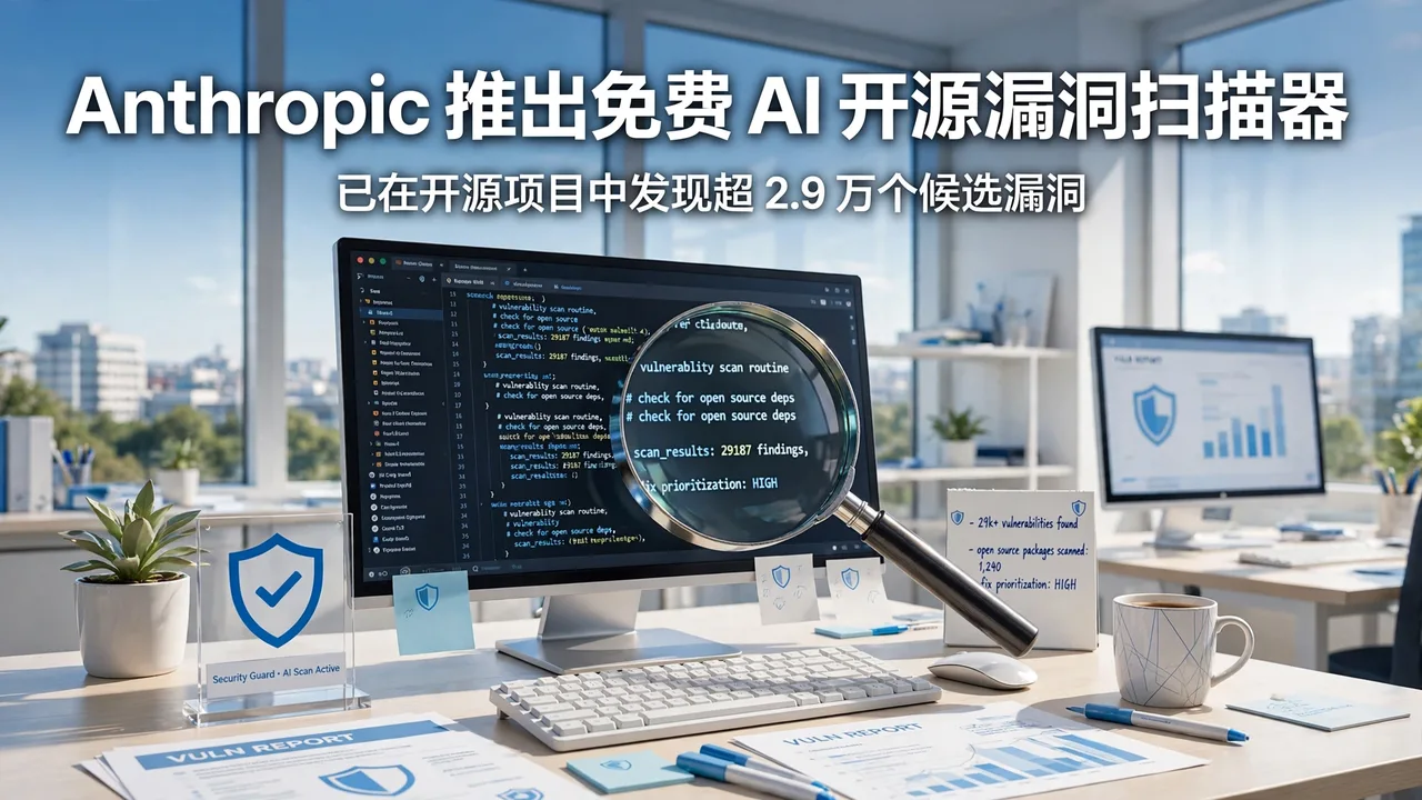 Anthropic 推出免费 AI 开源漏洞扫描器 OSS Scanner