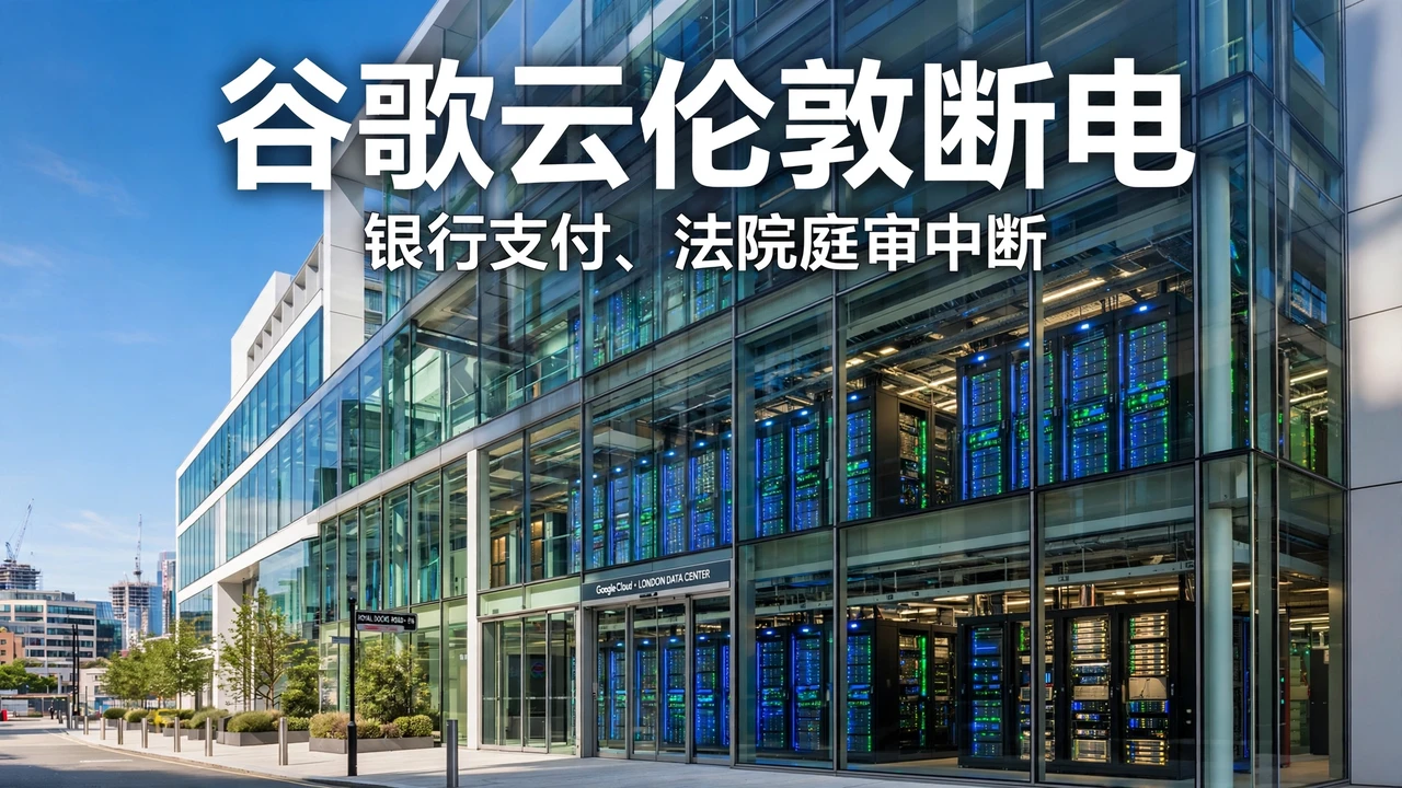 AI 生成示意图:阳光下的玻璃数据中心大楼