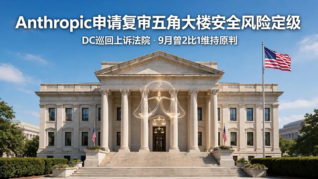 美国联邦法院大楼与天平示意图