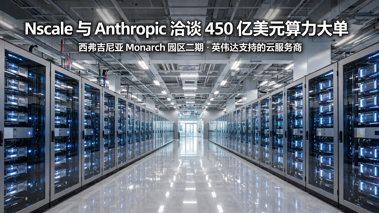 Nscale 与 Anthropic 洽谈约 450 亿美元算力交易