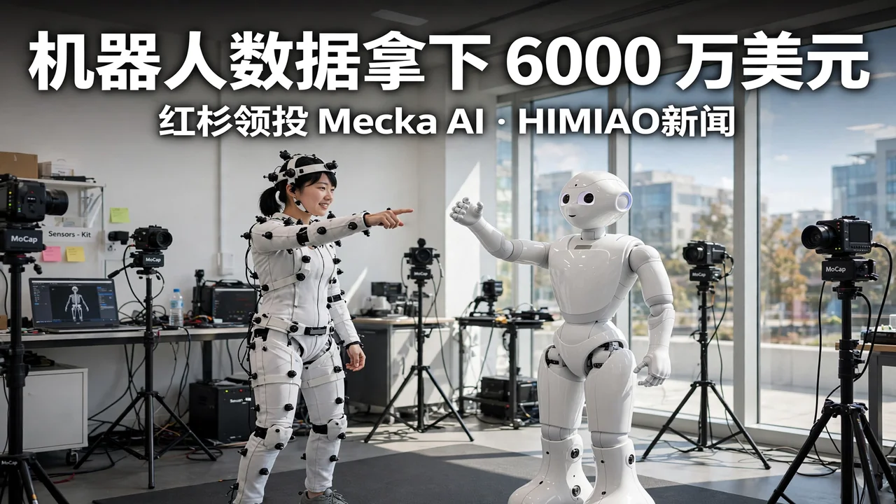 红杉领投机器人数据公司 Mecka AI 6000 万美元 B 轮:英伟达、微软 M12 参投
