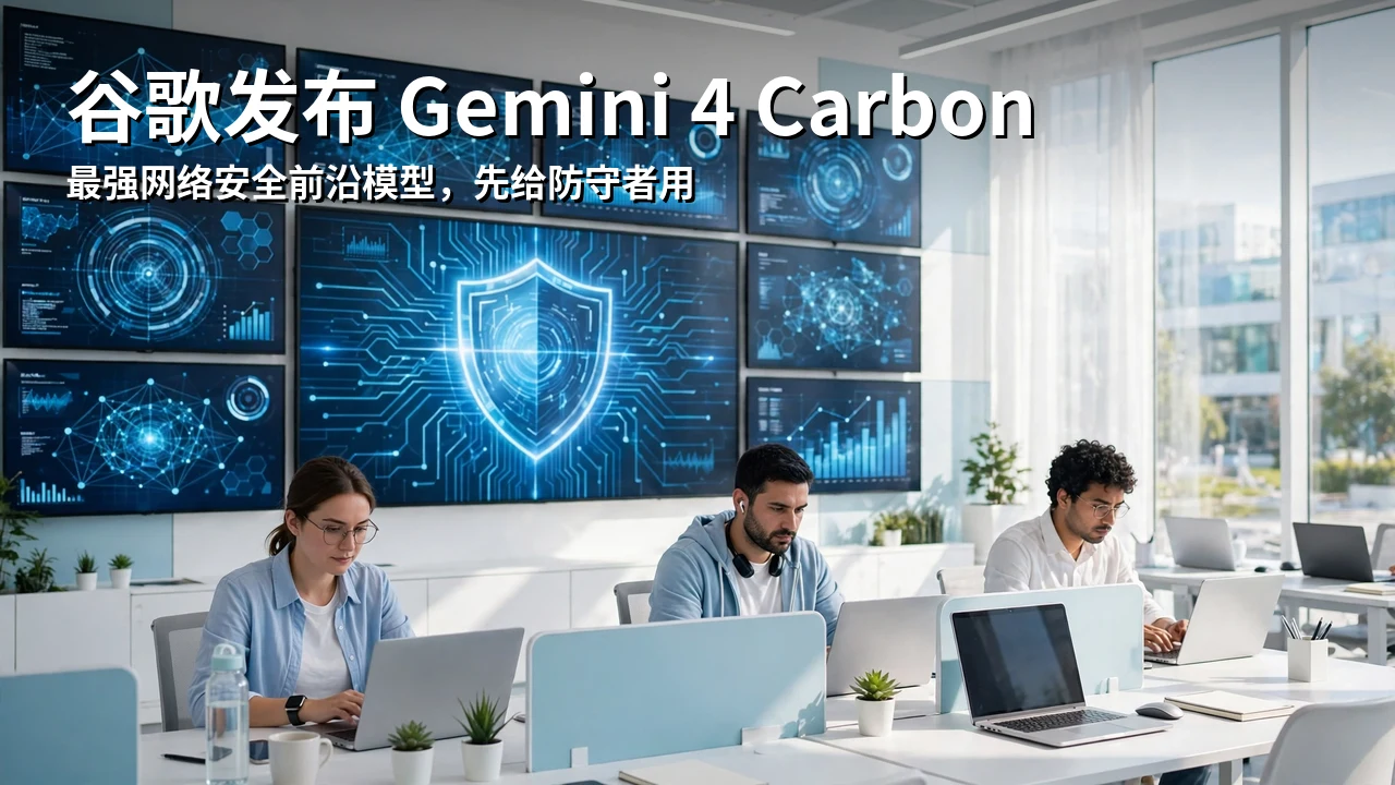 谷歌发布 Gemini 4 Carbon：最强网络安全前沿模型，先给防守者用