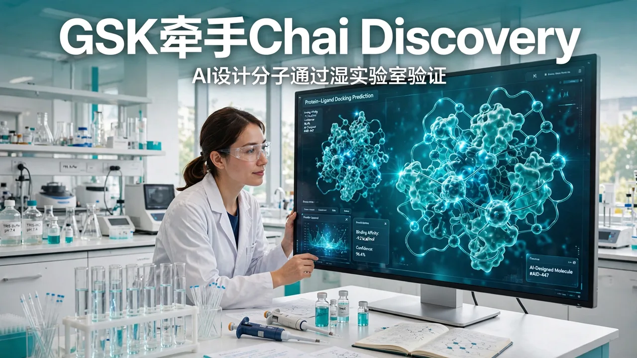 GSK 扩大与 Chai 合作:AI 设计通过湿实验室验证