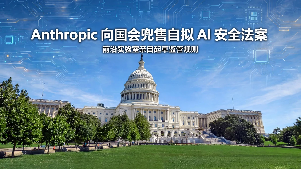 Anthropic AI 安全法案草案封面：美国国会大厦