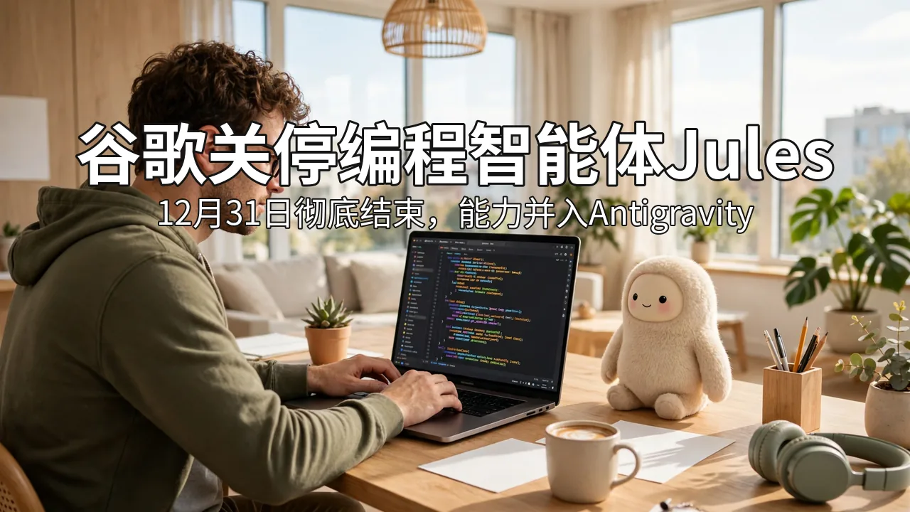 谷歌关停编程智能体Jules：年底结束，能力并入Antigravity