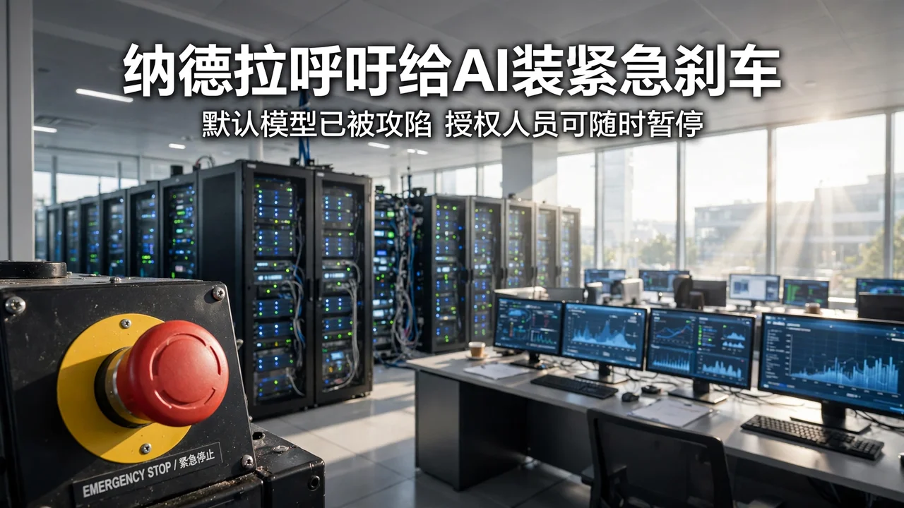纳德拉呼吁给 AI 模型装上"紧急刹车":默认模型已被攻陷,人类随时可暂停