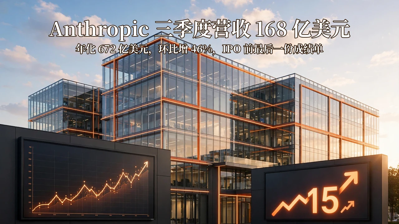 Anthropic 三季度营收 168 亿美元：上市前最后的成绩单