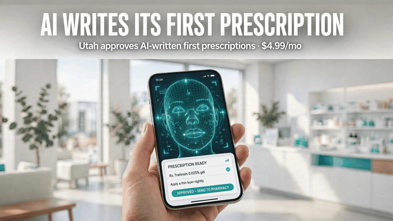 犹他州批准 Nolla Health 的 AI 开首诊处方：全美首例，$4.99/月
