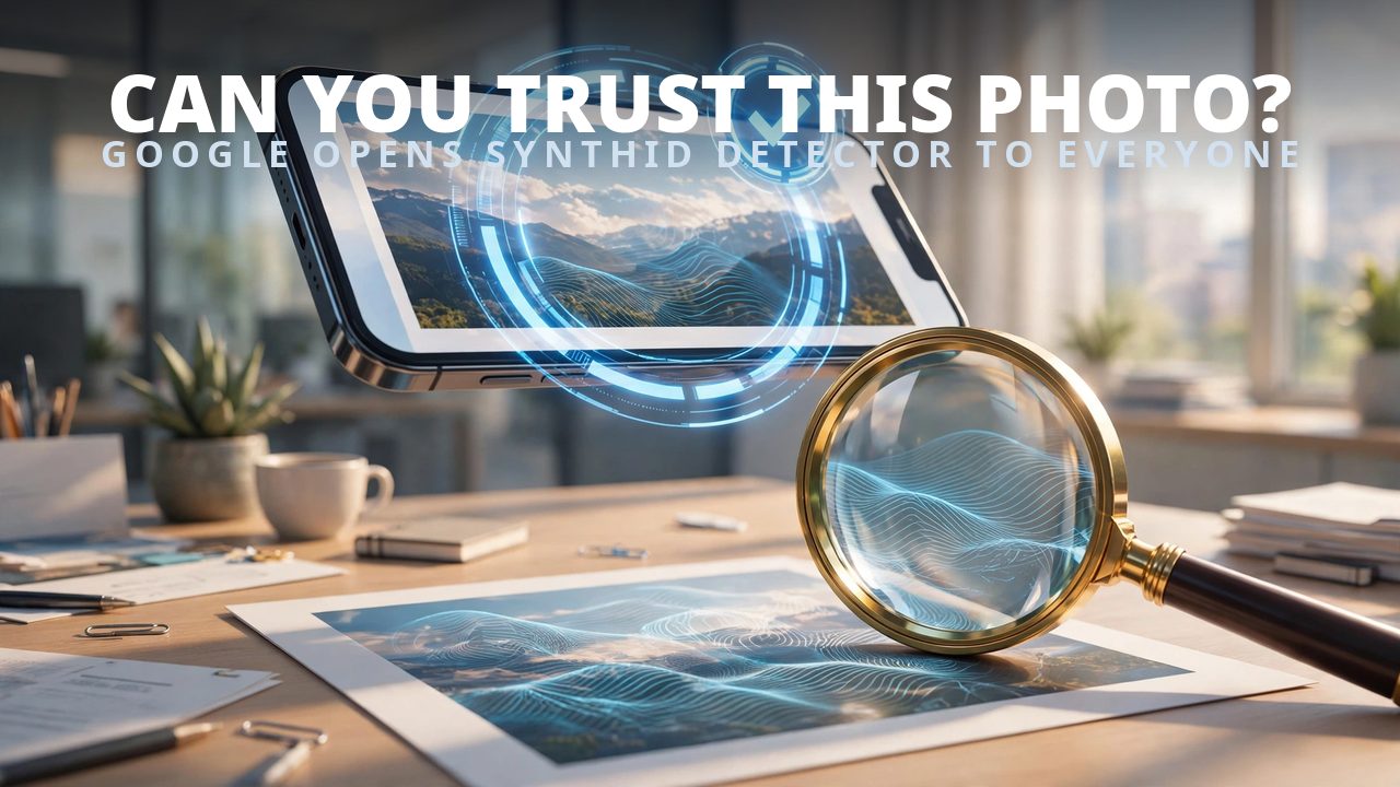 谷歌向全球开放 SynthID 检测器:AI 造的图,现在人人可验