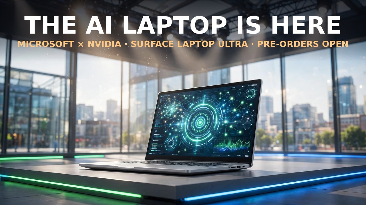 微软×英伟达开卖 Surface Laptop Ultra:称可本地运行 120B 模型,顶配约 7000 美元