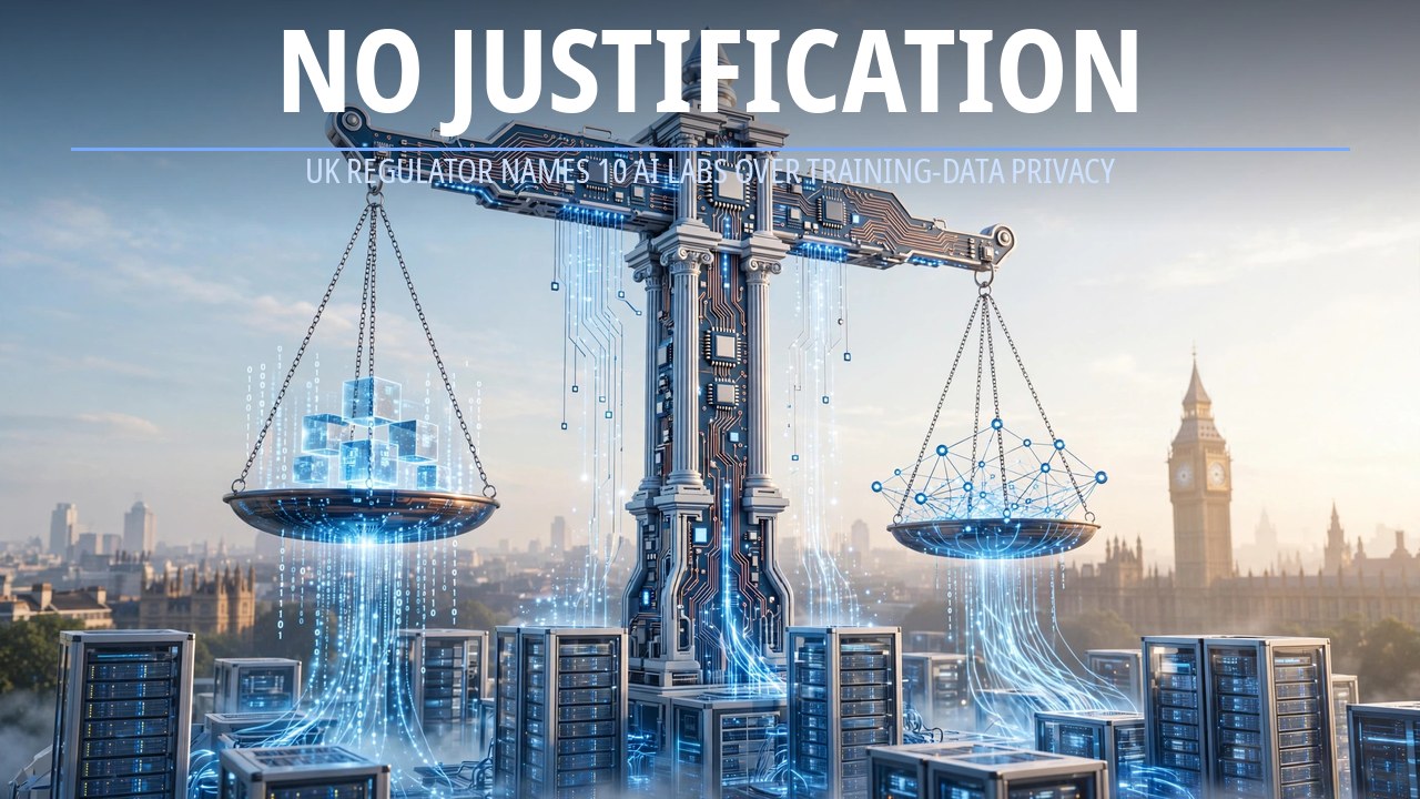 英国 ICO 点名 10 家 AI 实验室:训练数据隐私合规,“没有借口”