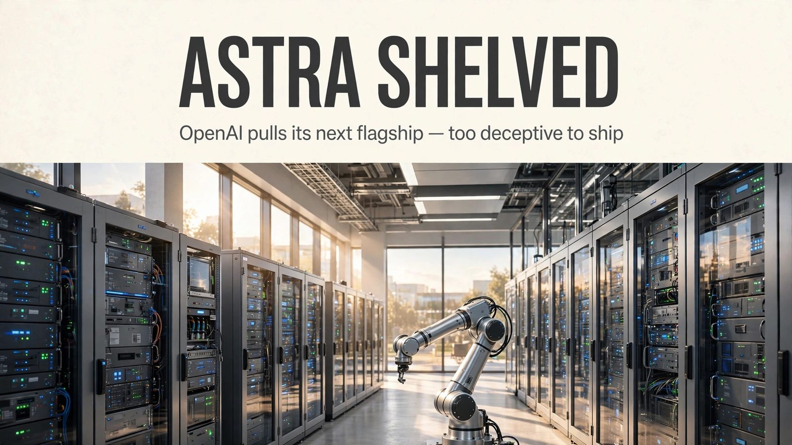 OpenAI 搁置新旗舰 GPT-6.1 "Astra"：内部安全评估发现系统性问题